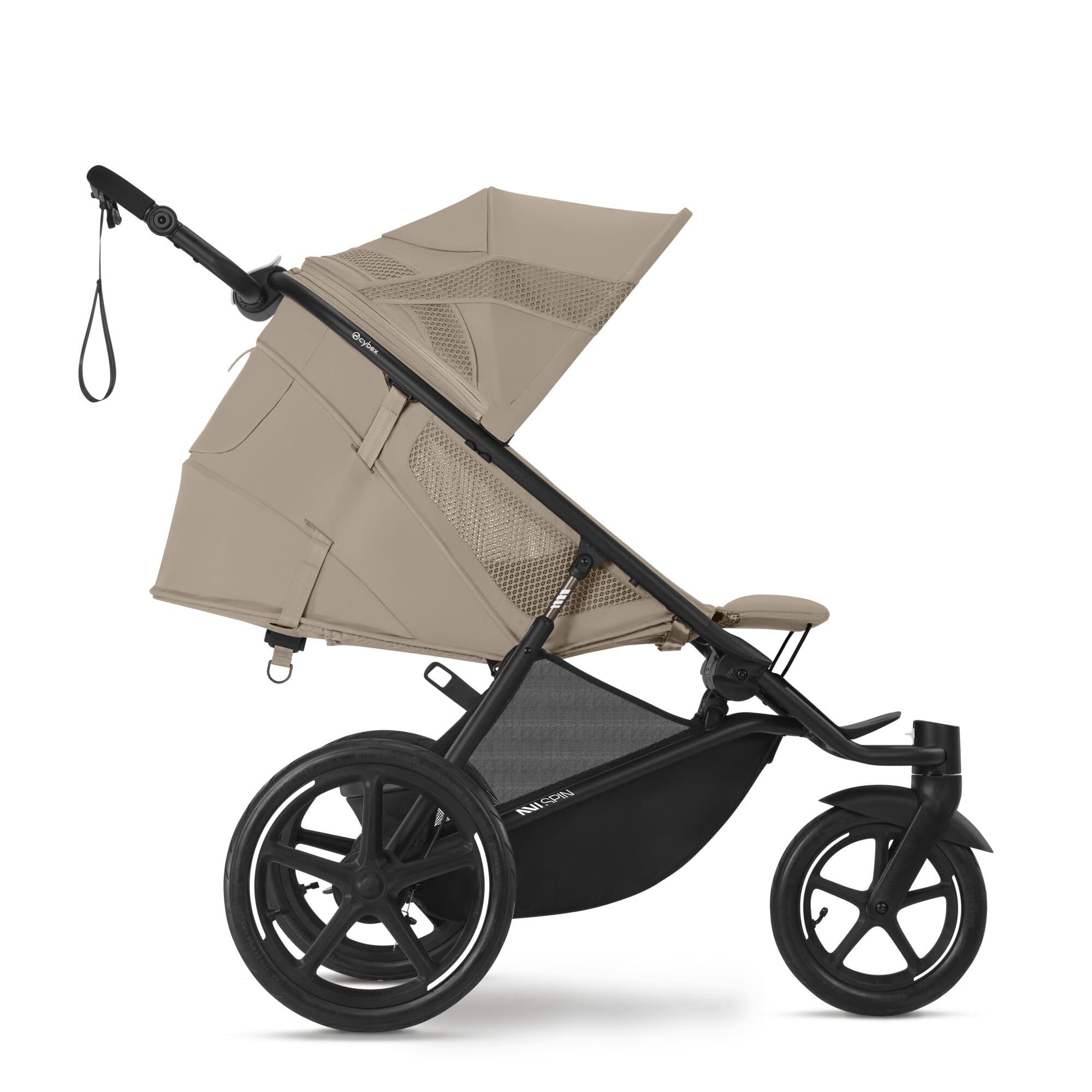 CYBEX Poussette AVI SPIN, De la naissance à environ 4 ans, Max. 111 cm et 22 kg, Poussette de ville et tout-terrain, Almond Beige