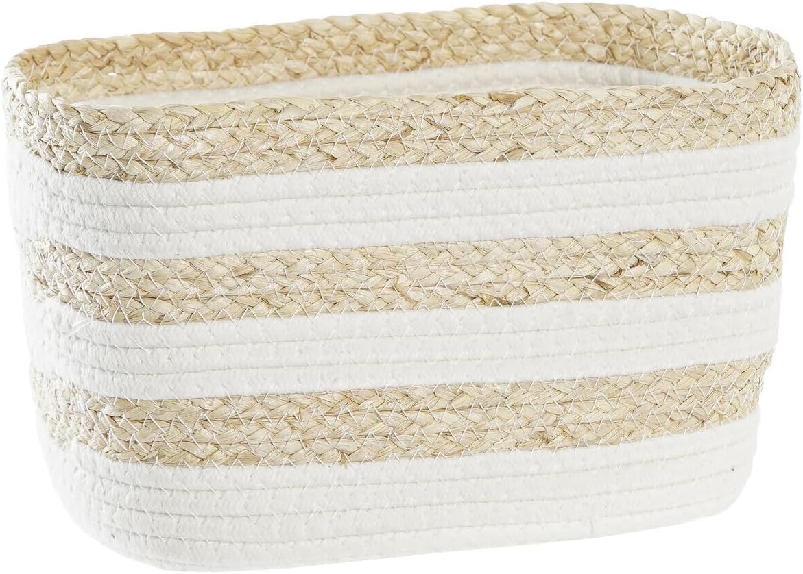 Fibre Basket 28 x 20 x 18 cm White