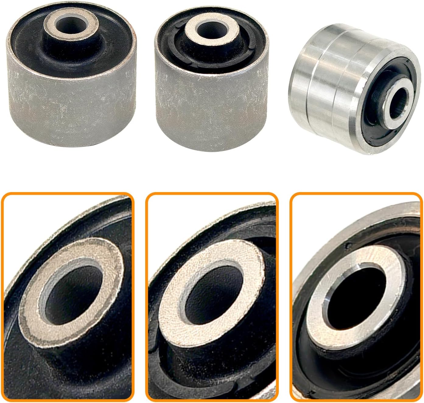 523-081 Rear Suspension Knuckle Bushing Compatible with Chrysler 200 & Dodge Avenger 2011-2014 Dodge Journey 2011-2020 Replace 5085532AH 5085533AH Includes 3 Knuckle Bushings