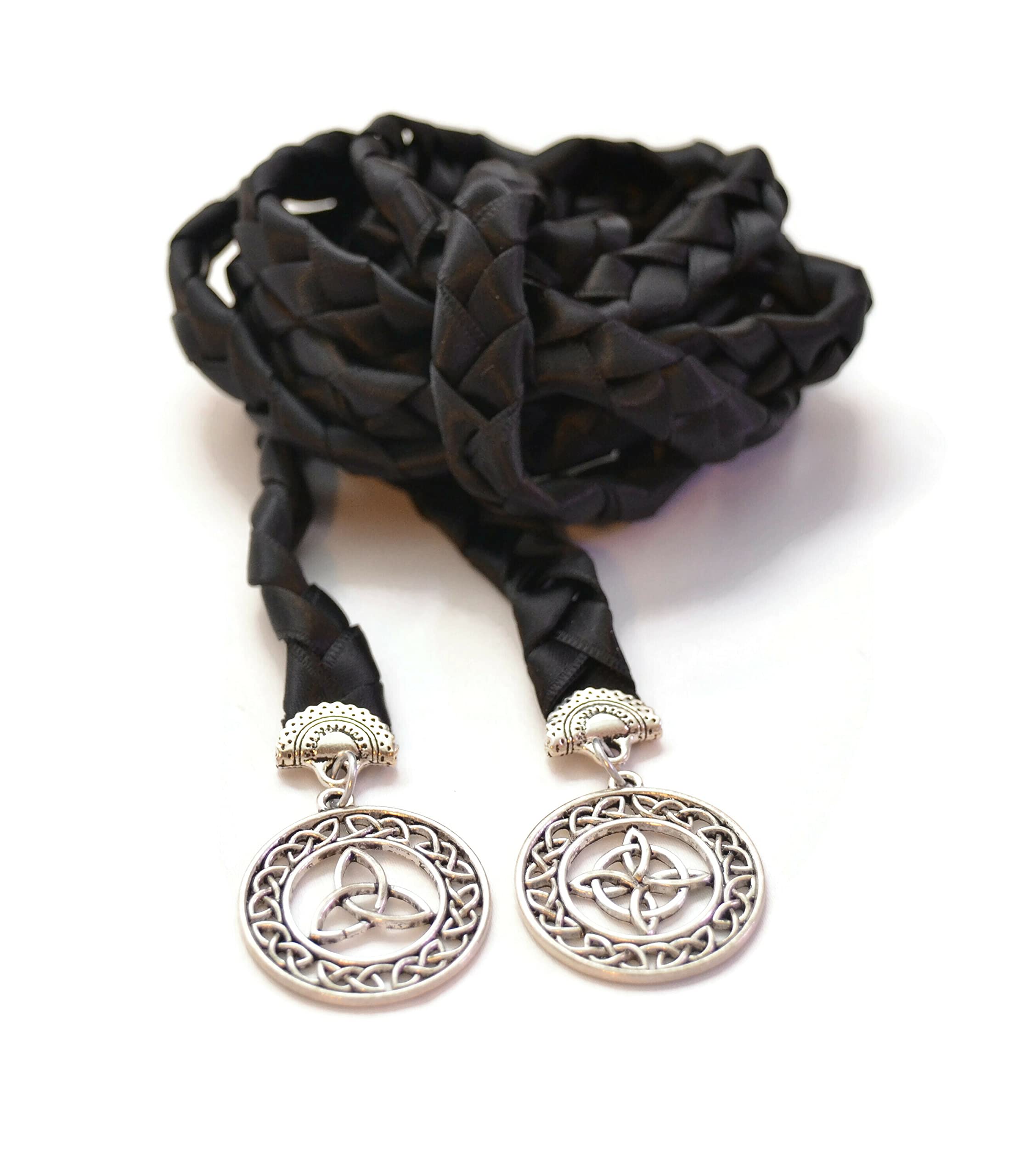 Divinity Braid Black Celtic Knot Wedding Handfasting Cord #Wedding #WeddingCeremony #DivinityBraid #Celtic #Handfasting #HandfastingCord #CelticWedding #CelticKnot #DreamWedding, HF-352