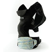 Tushbaby Pearl Wrap Carrier in Black with Tweed Mini Crossbody Bag