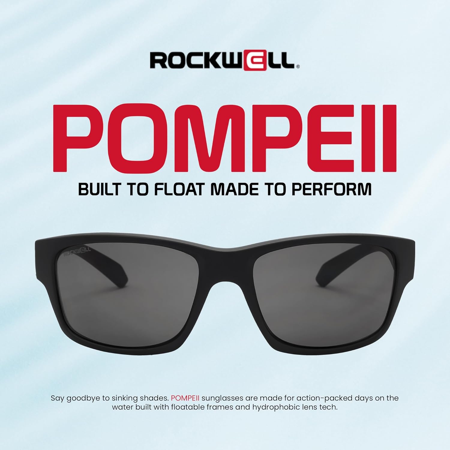 Rockwell POMPEII FLOATABLE - UV400 Protection, Scratch-Resistant, Lightweight & Durable
