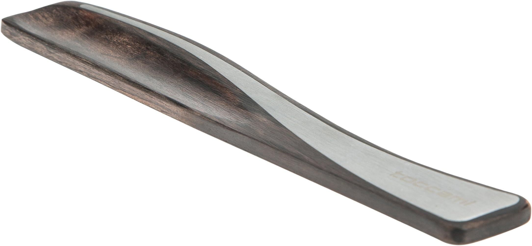 Toccami designer milk foam spoon Impulso made of real wood and stainless steel, handmade