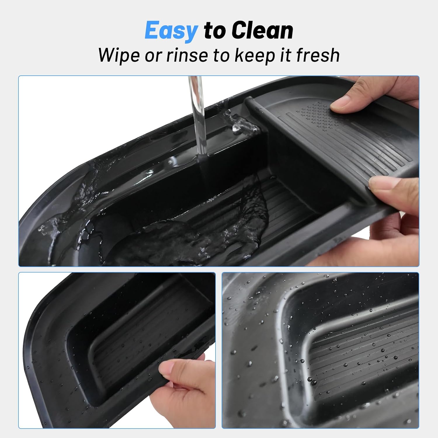Dashboard Storage Organizer fit for Ford Maverick 2022-2024, Non-Slip Dash Tray Fit Behind Screen, Durable TPE Material, Easy to Clean, Increase Storage Space