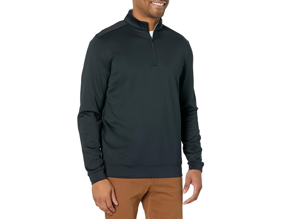 johnnie-O Diaz Performance 1/4 Zip (Black) Men's Sweater
