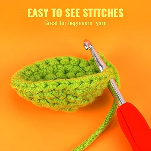 Miniatura 3 de Pllieay Hilo Sage para tejer y tejer (1.16 x 1.77 onzas) Hilo de algodón para tejer ganchillo con puntadas fáciles de ver hilo para principiantes -