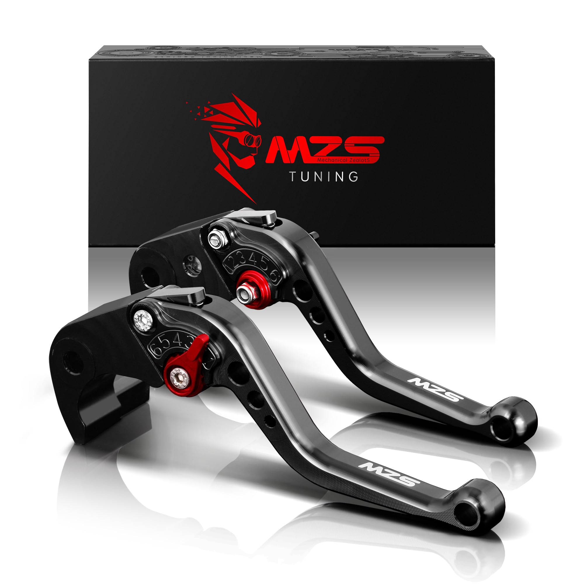 MZS Black Motorcycle Brake Clutch Levers for MT10 MT-10 SP XSR900 2022-2026