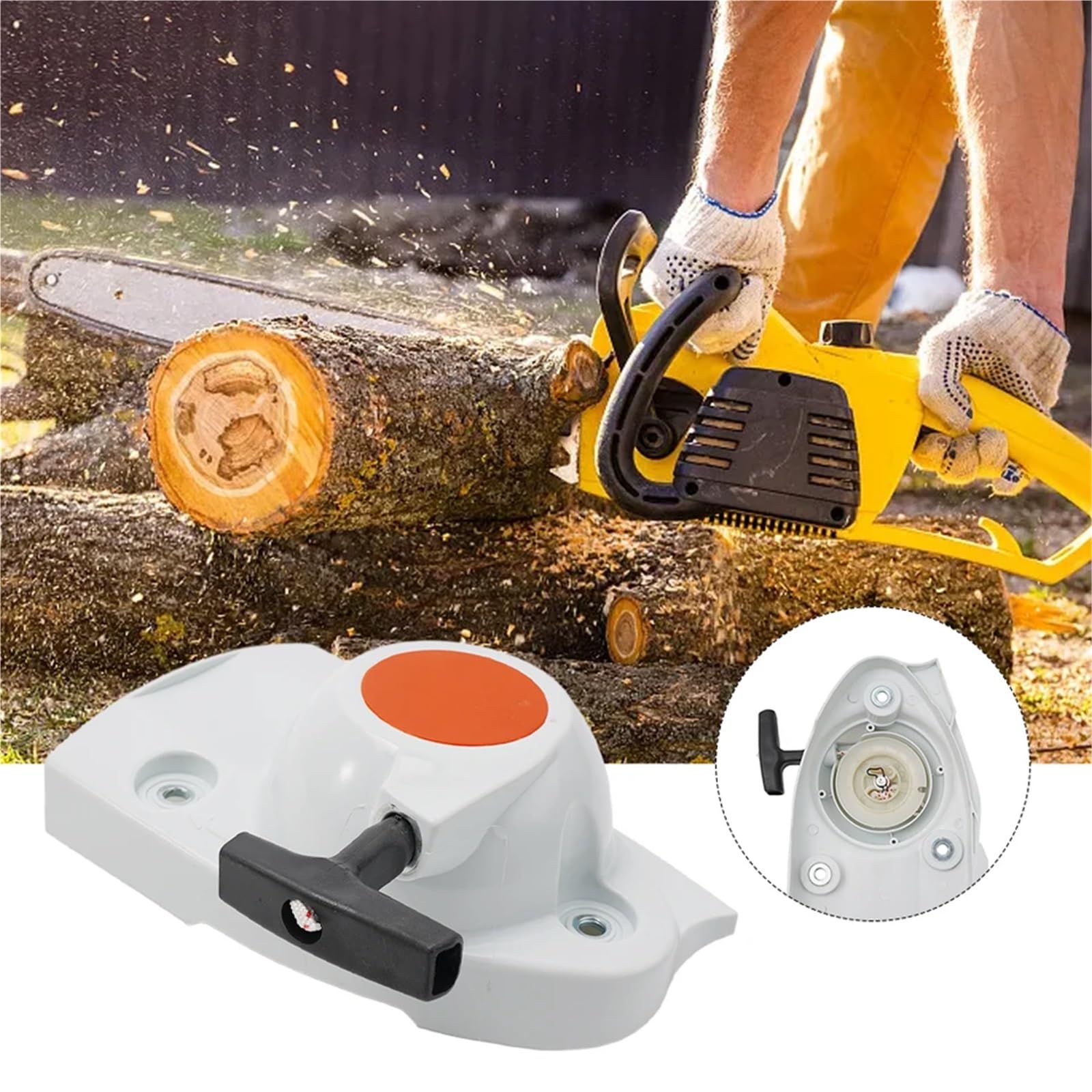 Reemplazo del arrancador del cortacésped Arranque por Cuerda Arranque de Retroceso Forestal Abs Ts410 con Cuerda y Mango estándar