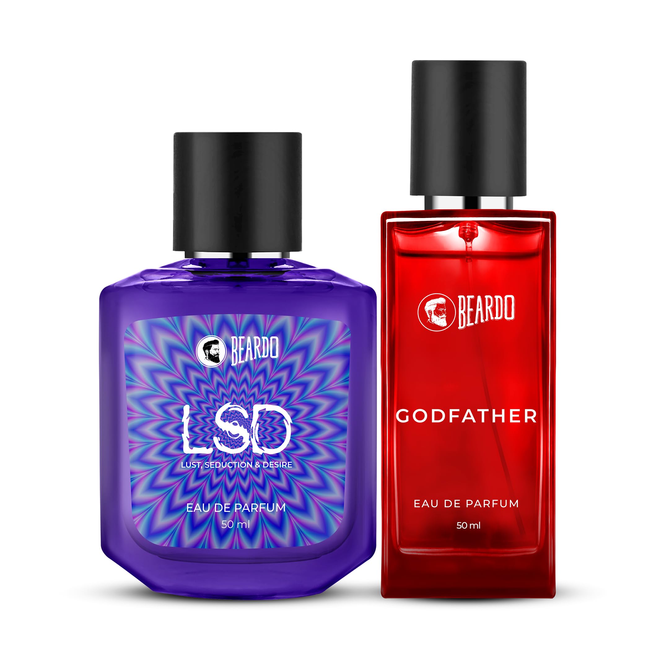 Beardo Midnight Legacy Combo for Men- LSD & GodFather Perfume for Men (50ml x 2) | Long Lasting Fragrance | Long Lasting Perfume for Men | Gift for Men | Gift for Friend-picture-11
