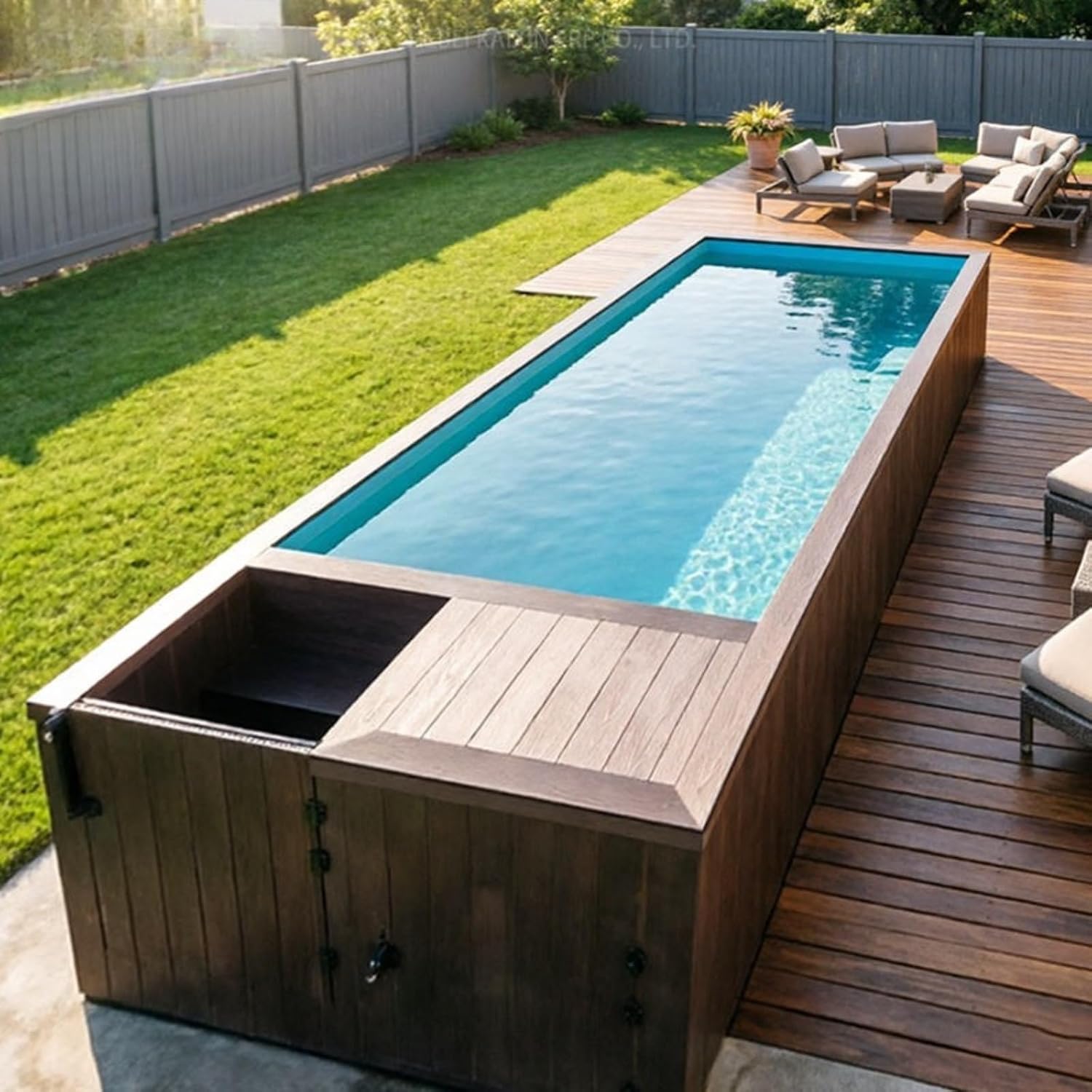 Home Modular Container Swimming Pool – Stylish Outdoor Pool for Backyards, Gardens, Patios, Villas & Family Leisure