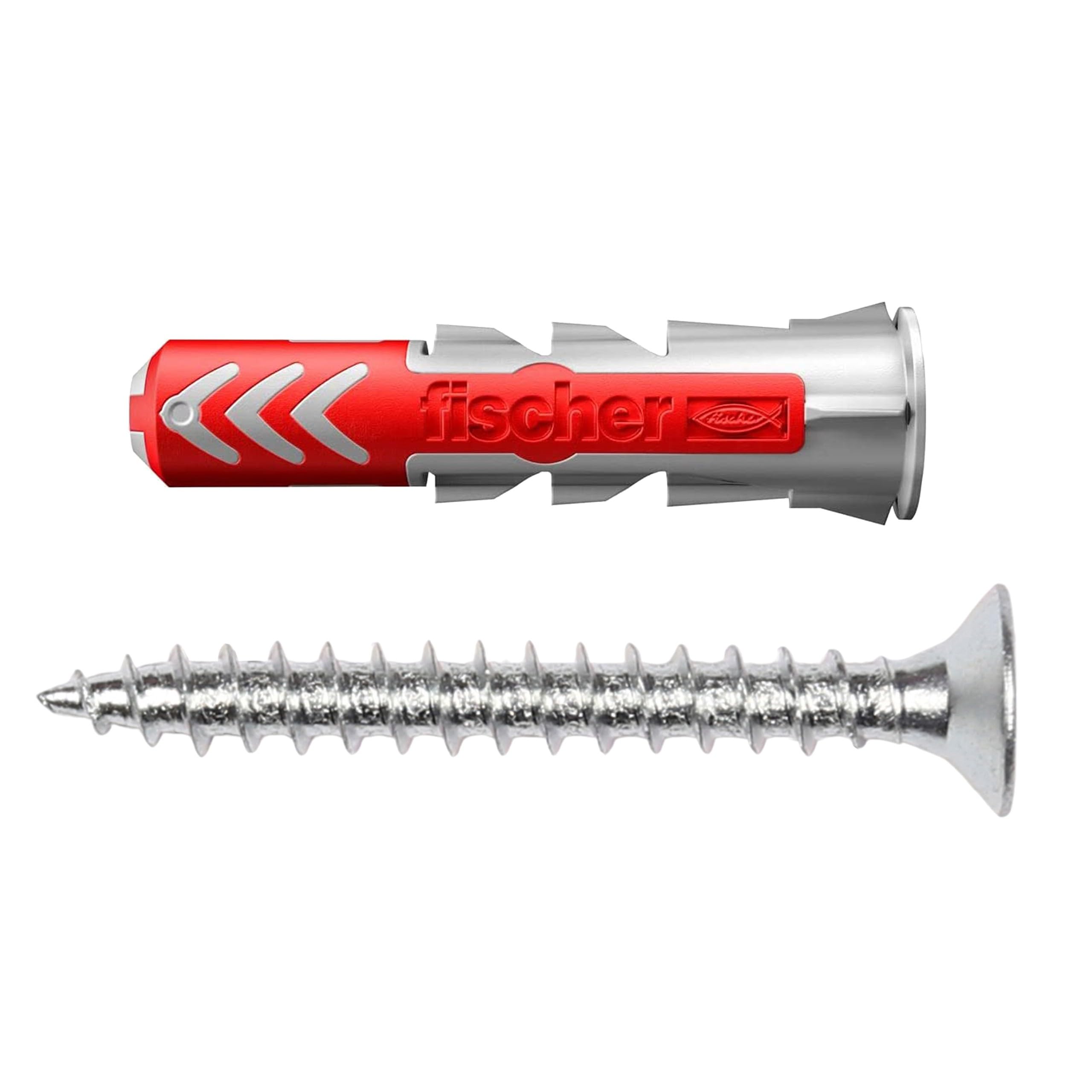 Conical Screws with Full Thread 4.5x40 mm + 6x30 mm Fischer DuoPower Plugs 50pcs - Image 2