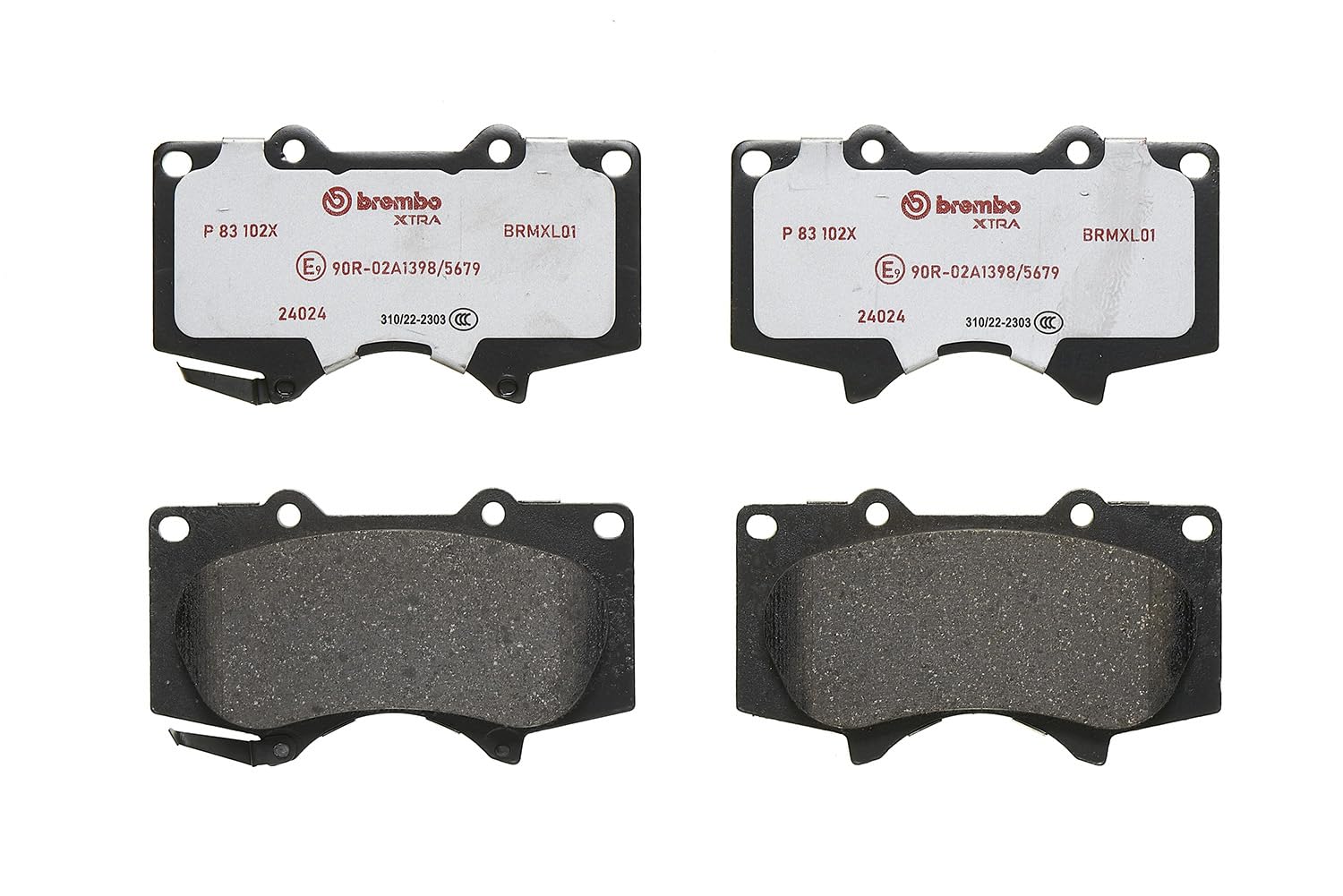 Brembo - Xtra - P 83 102X - Pastiglia Freno - Anteriore, set di 4