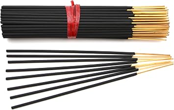100 Unscented Charcoal Black Incense Sticks 7" Short - 100% Natural Charcoal, Joss and Bamboo Small 7 inch Blanks - for DIY Aromatherapy Incense Making.