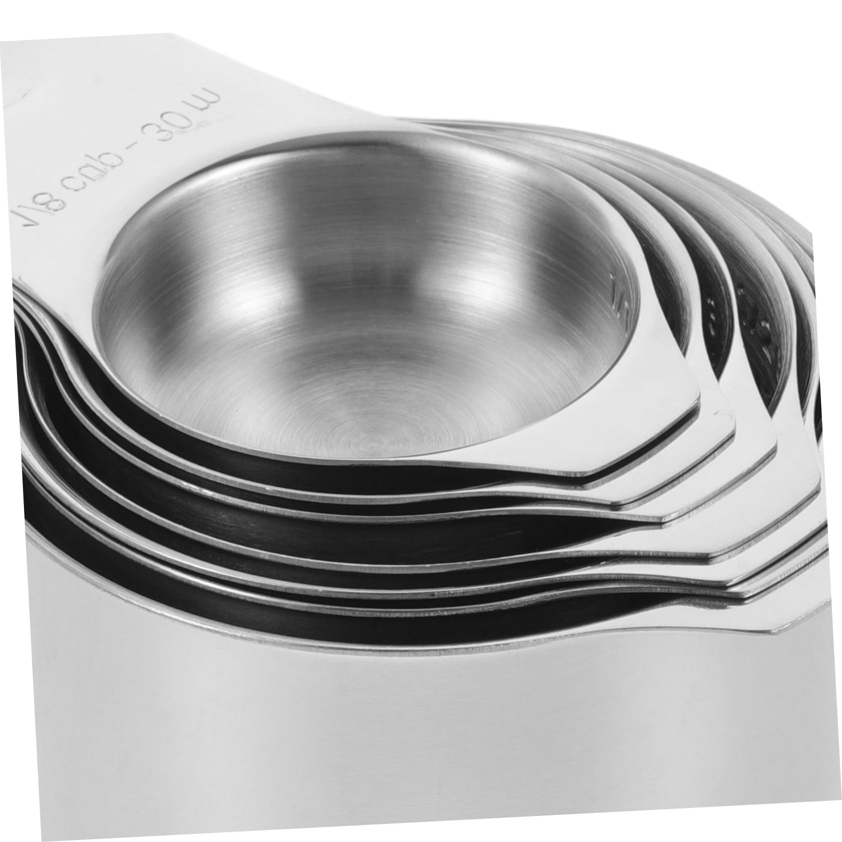 NUOBESTY Misurini in Acciaio Inox con Bilancia Misurini Riutilizzabili per Cottura e Forno Tazza da Tè Graduata Misurino da Cucina Misurino in Acciaio Inox