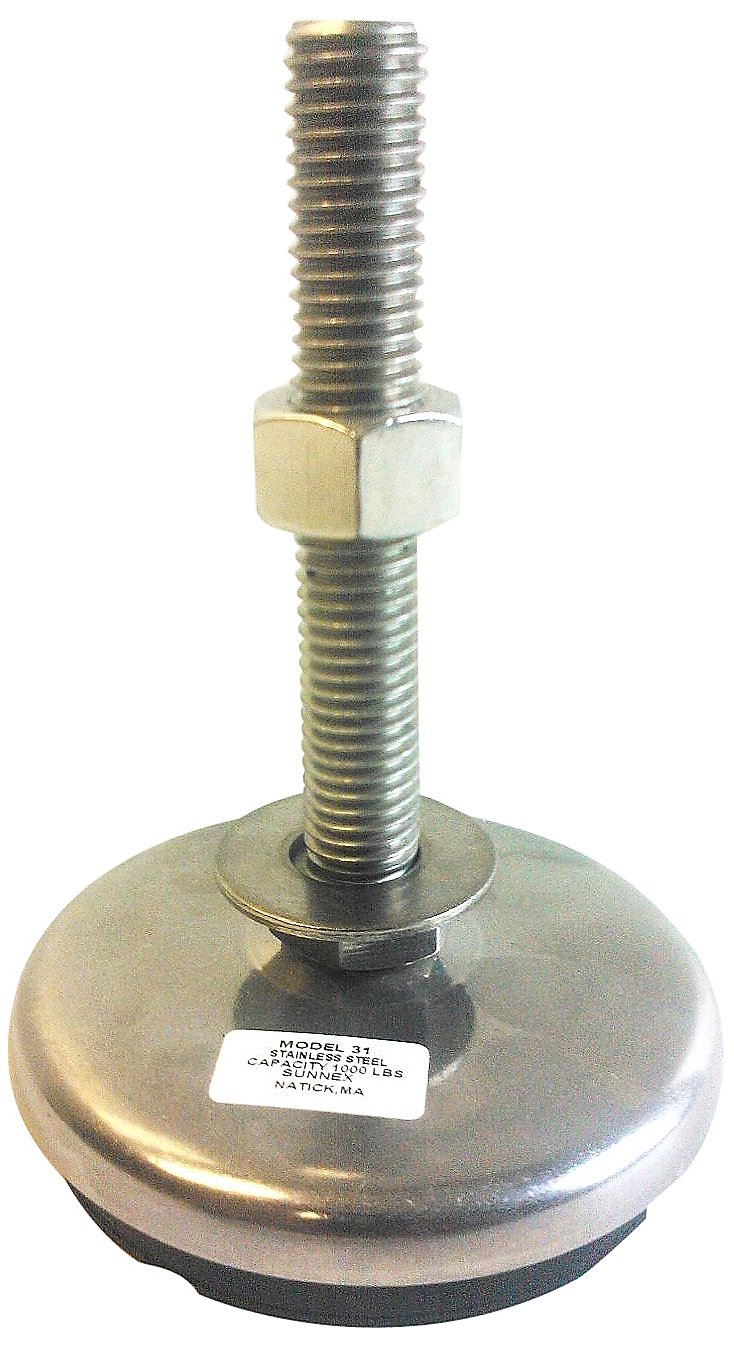 Sunnex AM Series Stainless Steel Leveling and AntiVibration Machine Mount, 3/4"10 Thread, 4