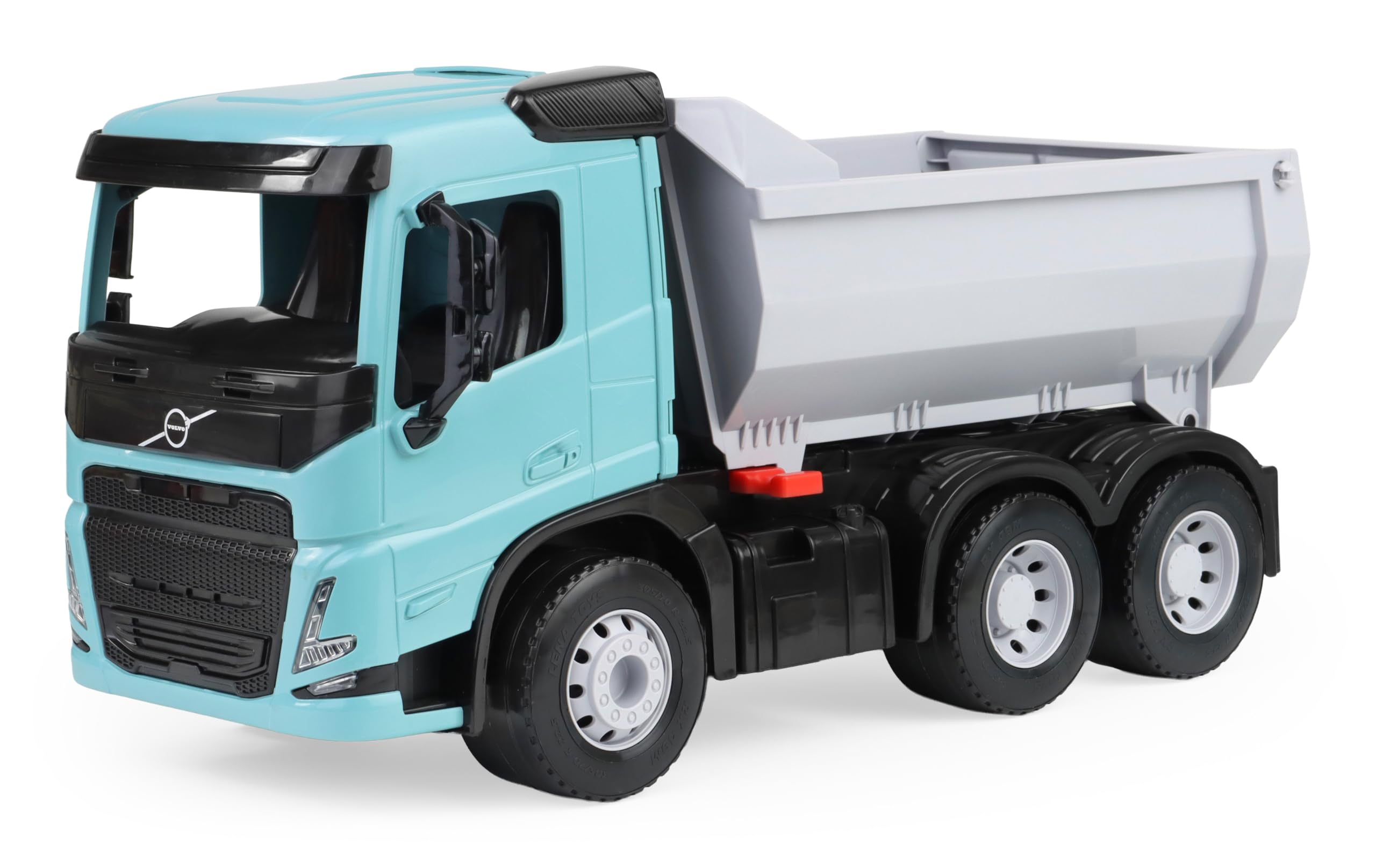 LENA - WORXX Camion ribaltabile Volvo FMX – Camion giocattolo da 45 cm con cassone ribaltabile bloccabile, 3 assi in acciaio, certificato TÜV, dai 3 anni, per interno ed esterno, Made in Europe