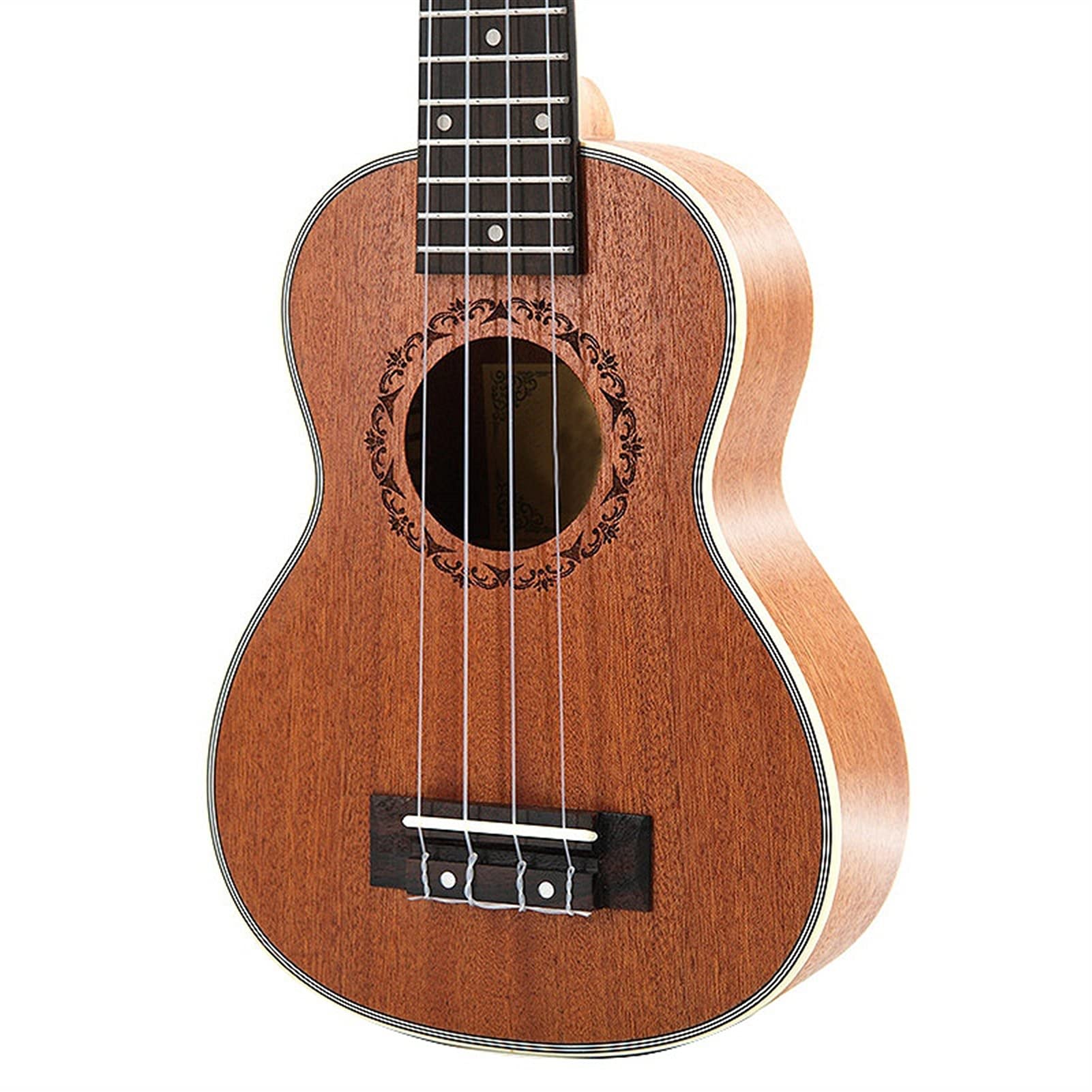 Ukulele Bausatz Konzert-Ukulele 21-Zoll- Sopranistik Ukulele Hawaii Hawaiianische Mini- Gitarre Sapele 4 Saiten Gitarre Für Anfänger Gitarrist