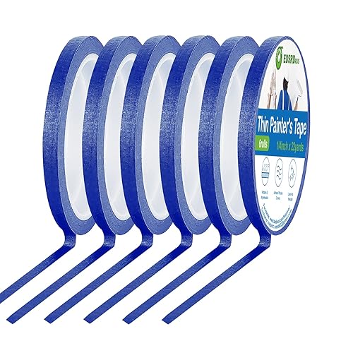 Cinta fina para pintores de 18, 14, 12 pulgada de ancho, cinta de pintura cinta de enmascarar, cinta de rayas para manualidades, selección