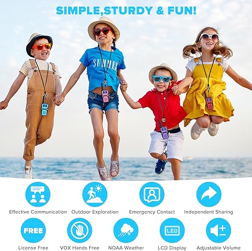 Miniatura 3 de WokTok Walkie Talkie apto para niños y adultos, recargable, juguetes de juego de campamento al aire libre, regalo de cumpleaños, adecuado para niños