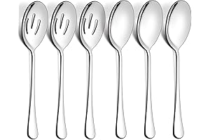 LIANYU 6 Pack Serving Spoons Set for Effortless Buffet Serving