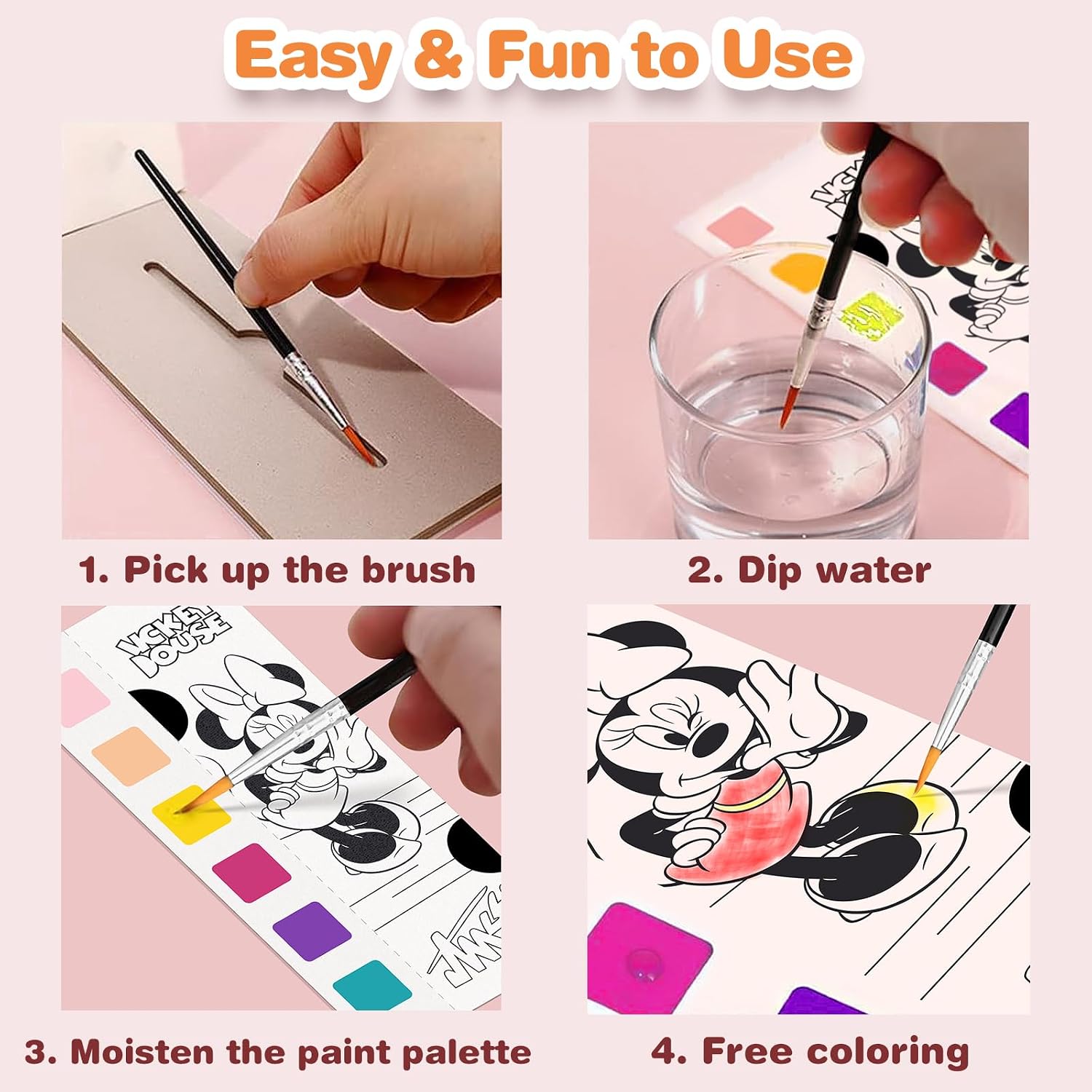 Paint with Water Coloring Books, 2 Pack - Image 5