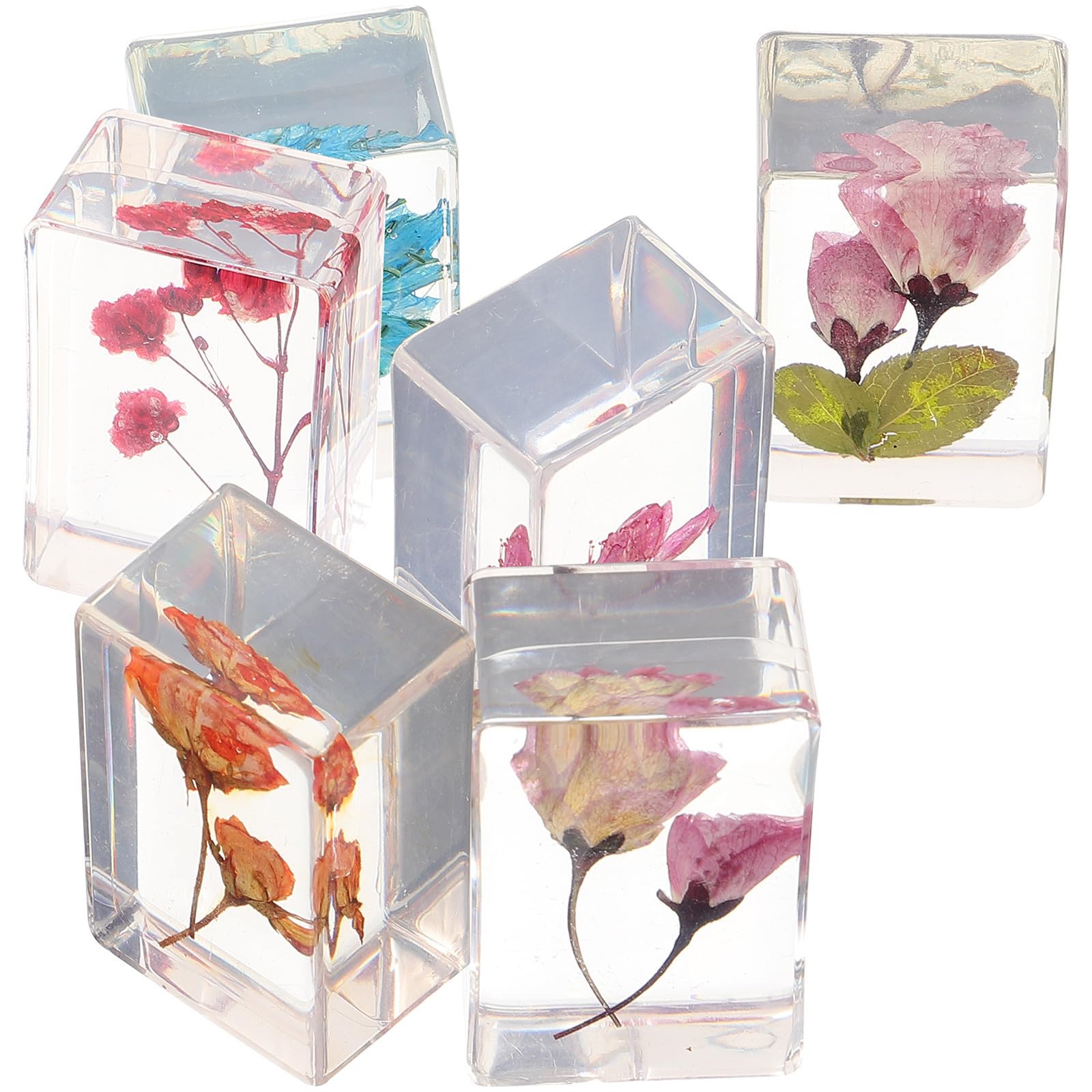 Ambre résine décoratif à fleurs séchées pour sublimer votre cabinet de curiosités