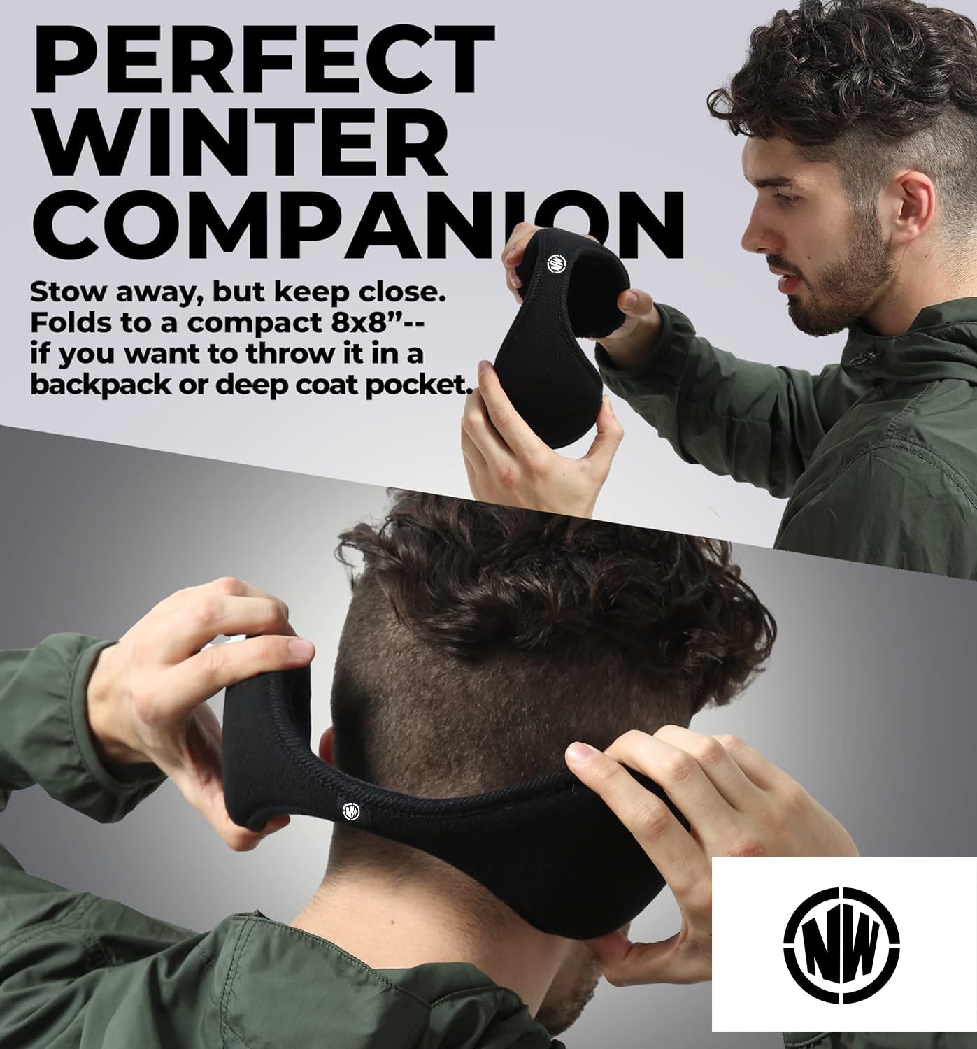 NORTHWIND Winter ear muffs for men, ear muffs for women, ear cover for winter, Behind The Head Style Winter Earmuffs for Men & Women (Black) 4