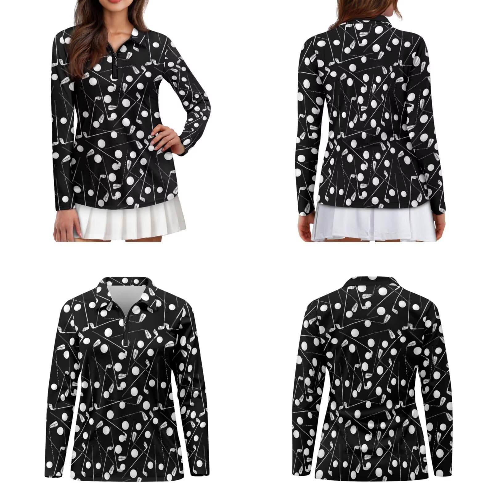 Xoenoiee Camisas de golf a juego para parejas, divertidas camisas polo de golf para parejas, trajes a juego, polos de golf de manga corta