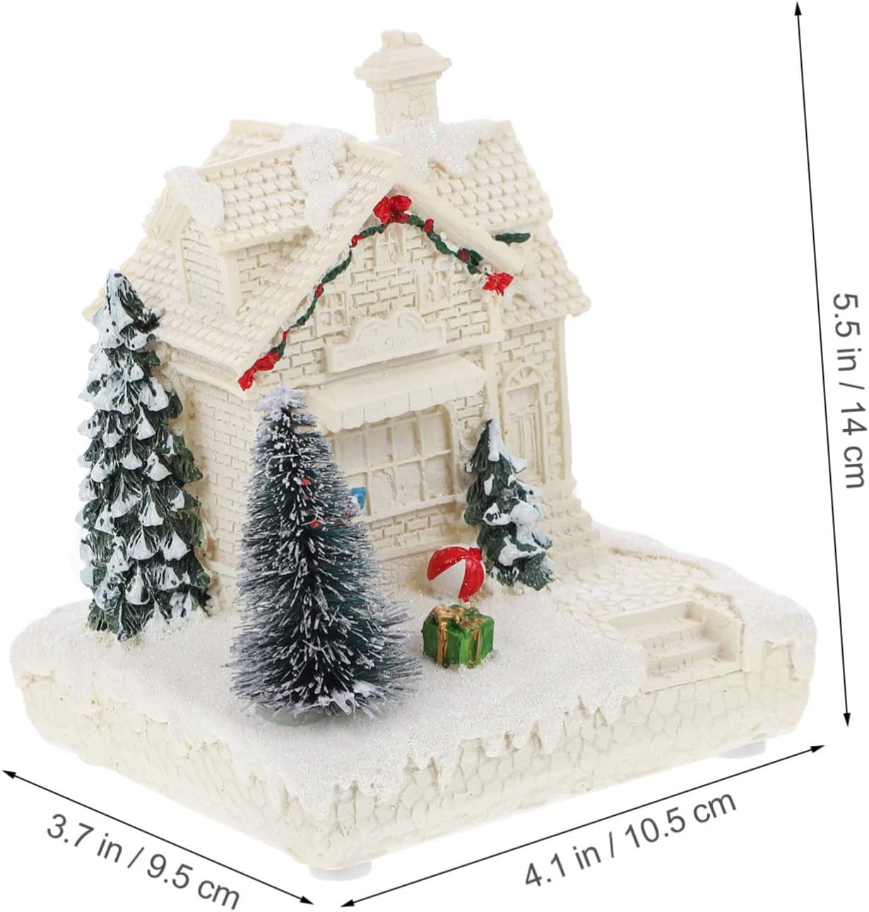 SOLUSTRE 1pc Glowing Mini House Ornament for Christmas Decor House Decoration for Holiday Tabletop and Home Festive Xmas Supply for Boys and Girls and Family