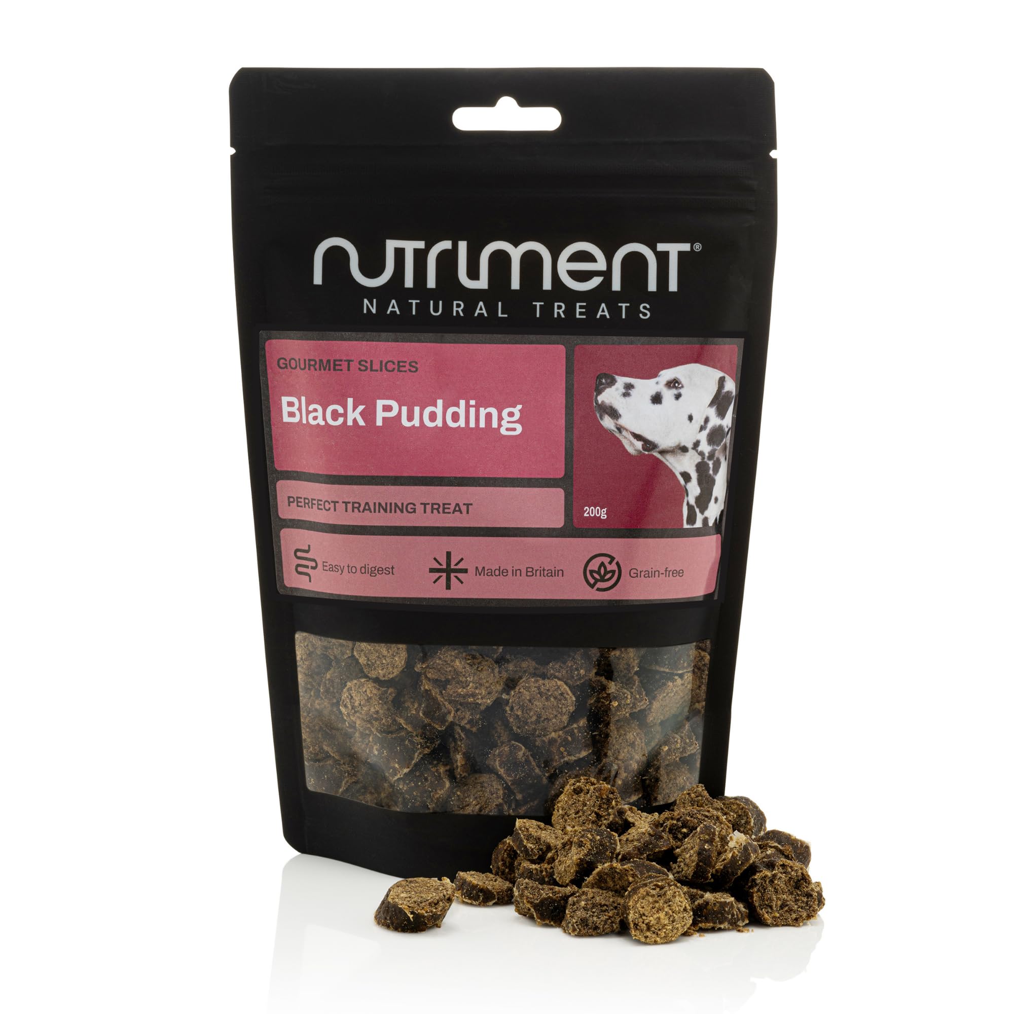 Natural Treats Gourmet Slices Black Pudding (200g) Highly Digestible Grain Free Training Treats