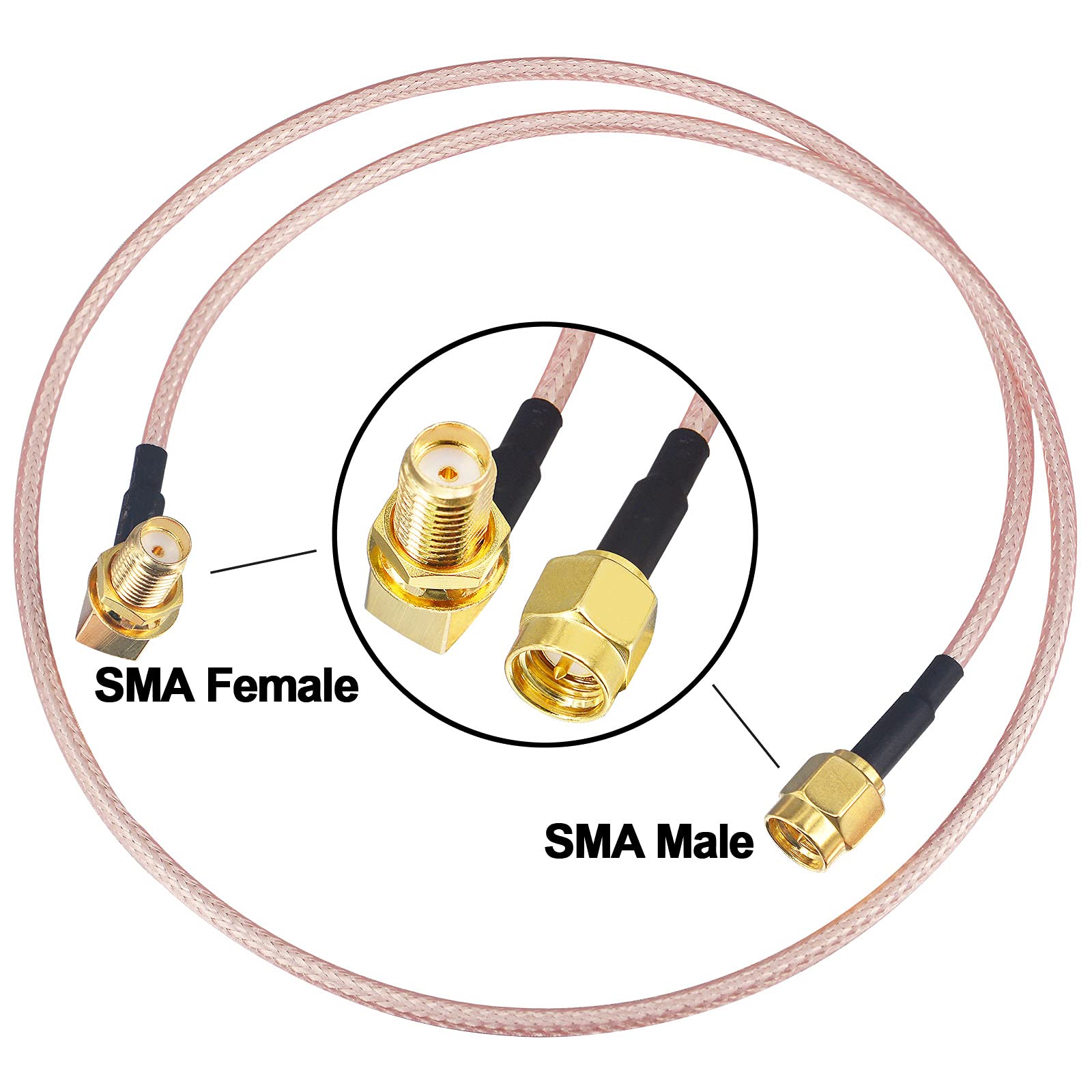 Cavo coassiale RG316 SMA maschio a UHF femmina