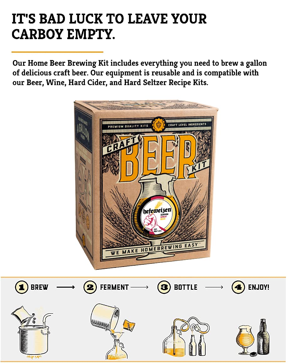 Craft A Brew Complete Home Brewing Beer Starter Kit Hefeweizen 1