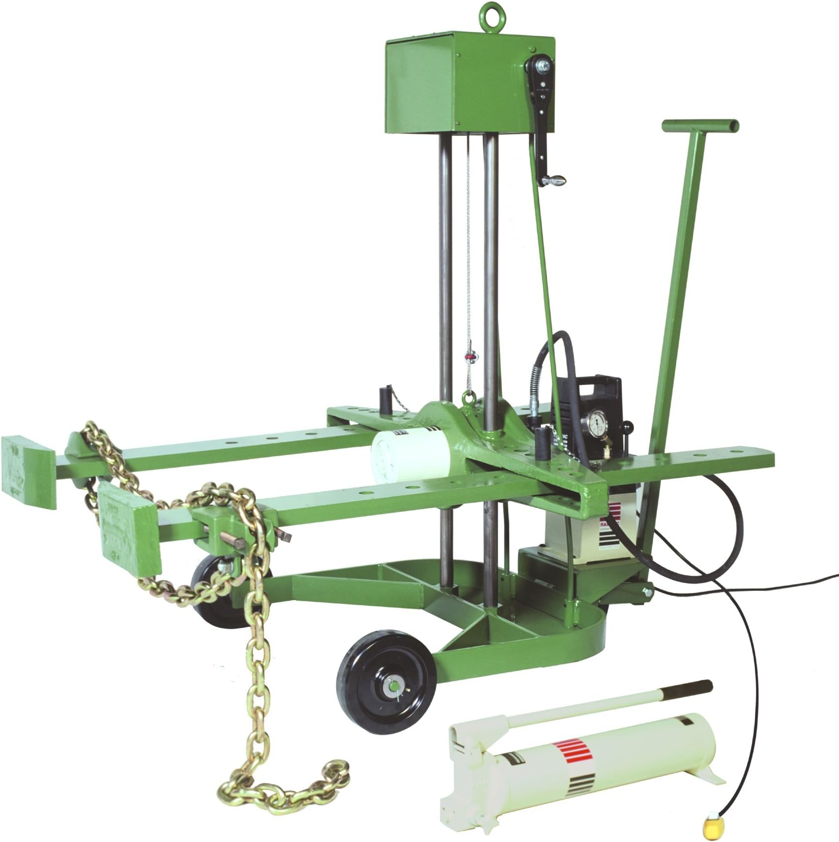 PUL-60 TON-PP 60-Ton Portable Manual Hydraulic Puller, 35" Width, Painted Steel