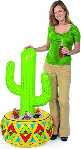 Miniatura 2 de Hielera inflable de cactus Fiesta (4 pies de alto) Suministros para fiesta del Cinco de Mayo