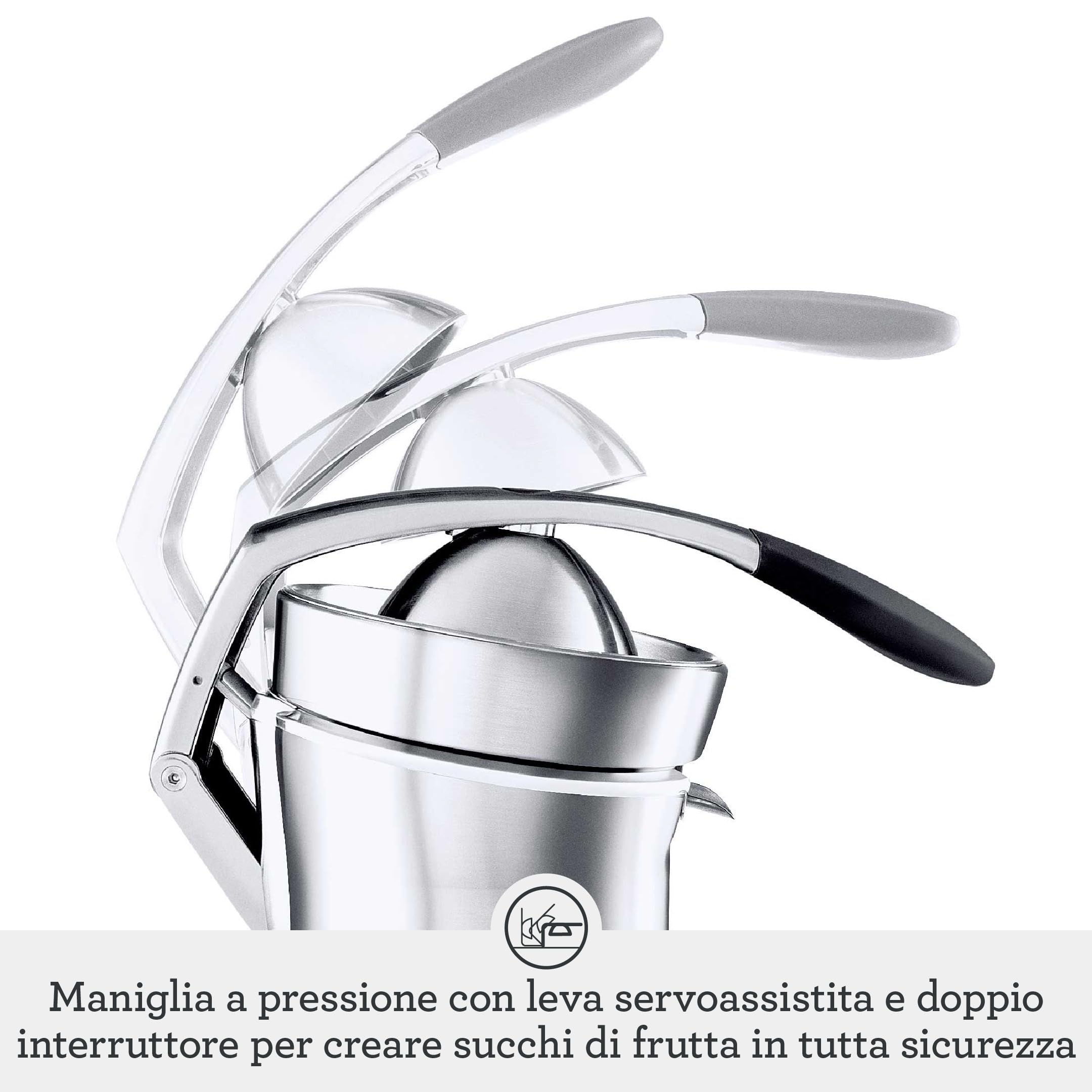 Sage - The Citrus Press Pro - Spremiagrumi, Frullatore - Alluminio Spazzolato