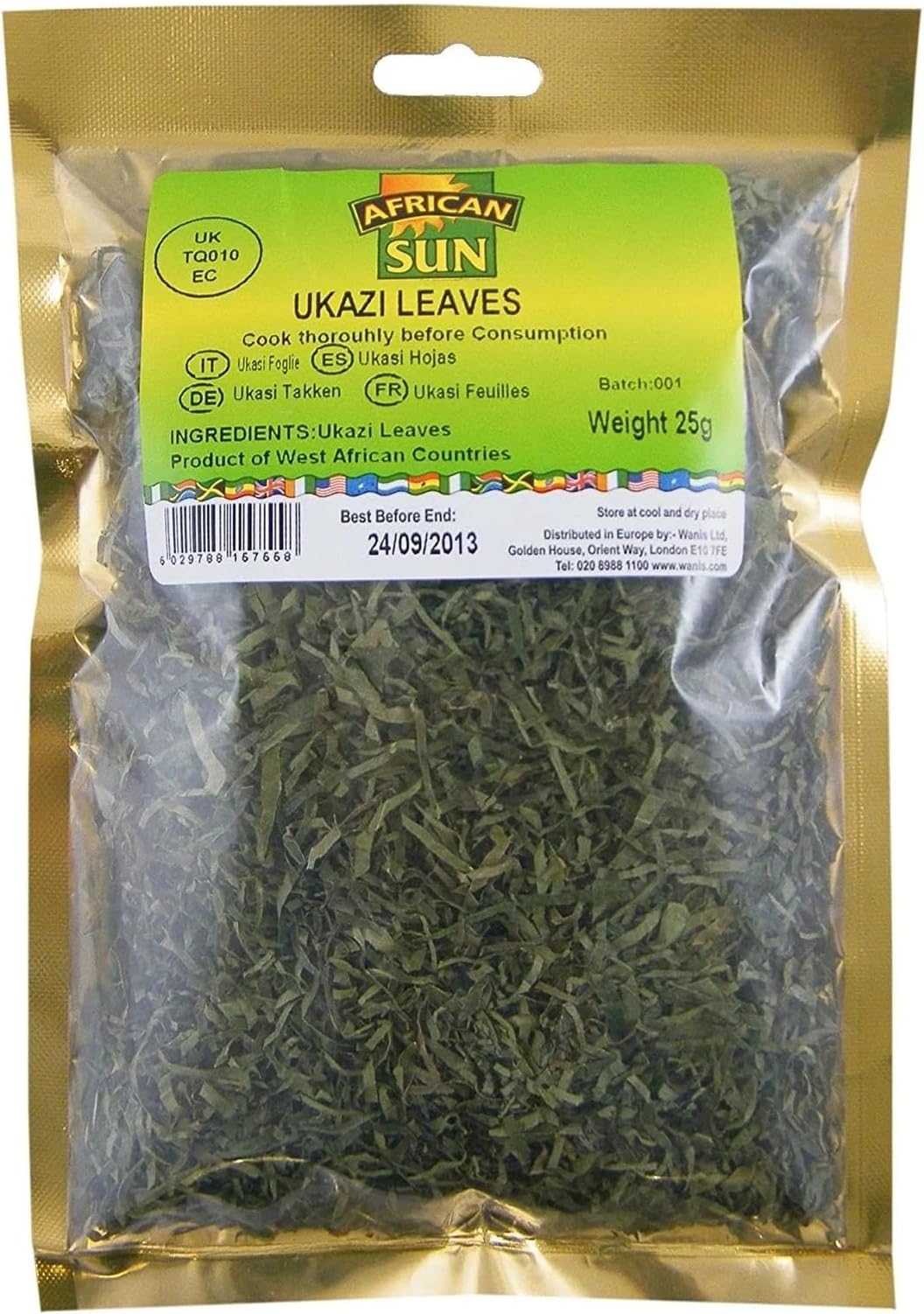 MASAfrican Sun Ukazi Leaves 25g Box of 10-Fd