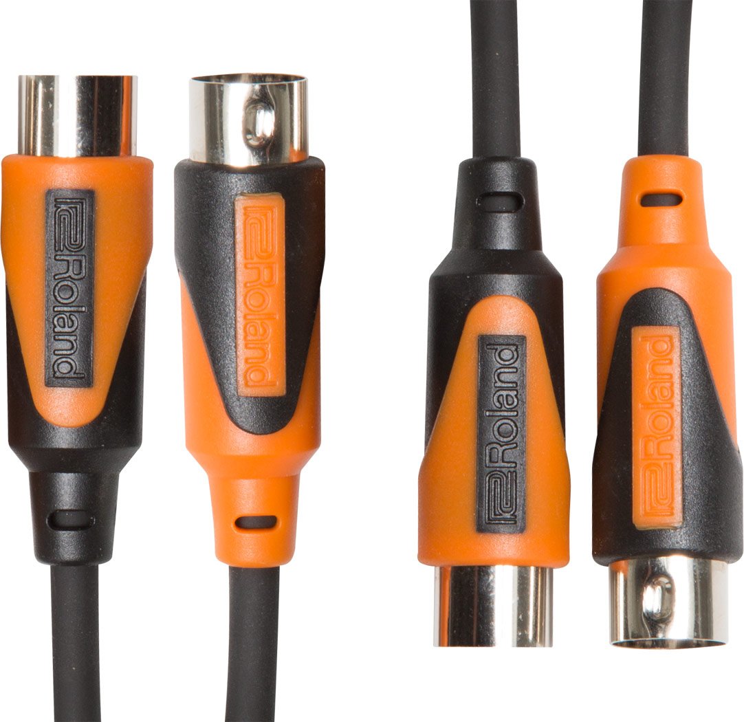 Roland 10ft Dual MIDI Cable-Black Series, 10 feet (RMIDI-B10-DUAL)