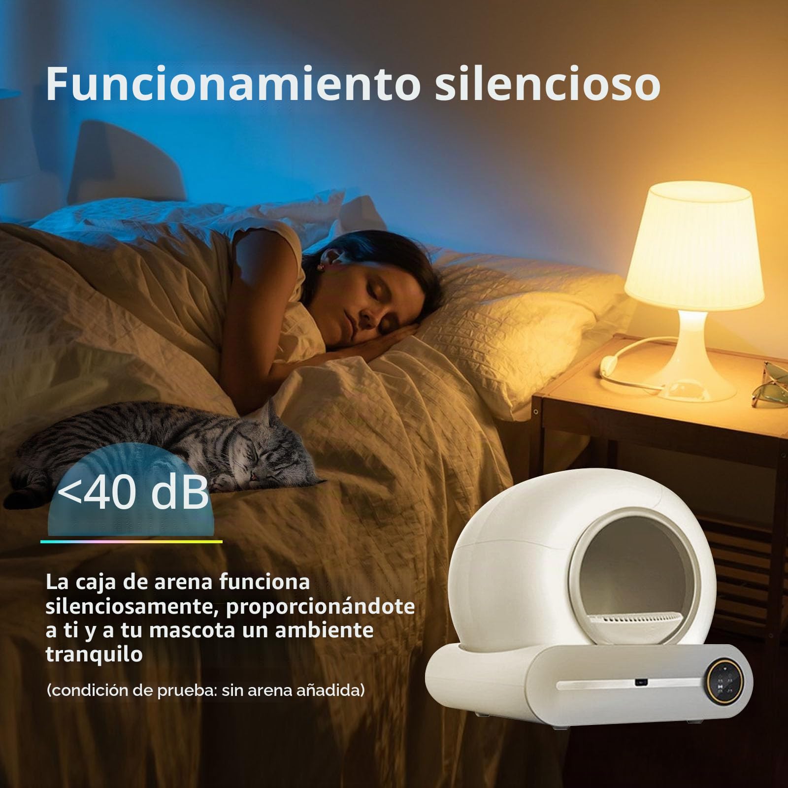Bandeja higiénica autolimpiante para gatos, eléctrica, autolimpiante, bandeja higiénica automática para gatos con app, cerrada para hogares con varios gatos, formato XXL, aislamiento de olores