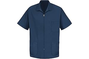 Red Kap Men's Zip Front Work Smock for Woodturners