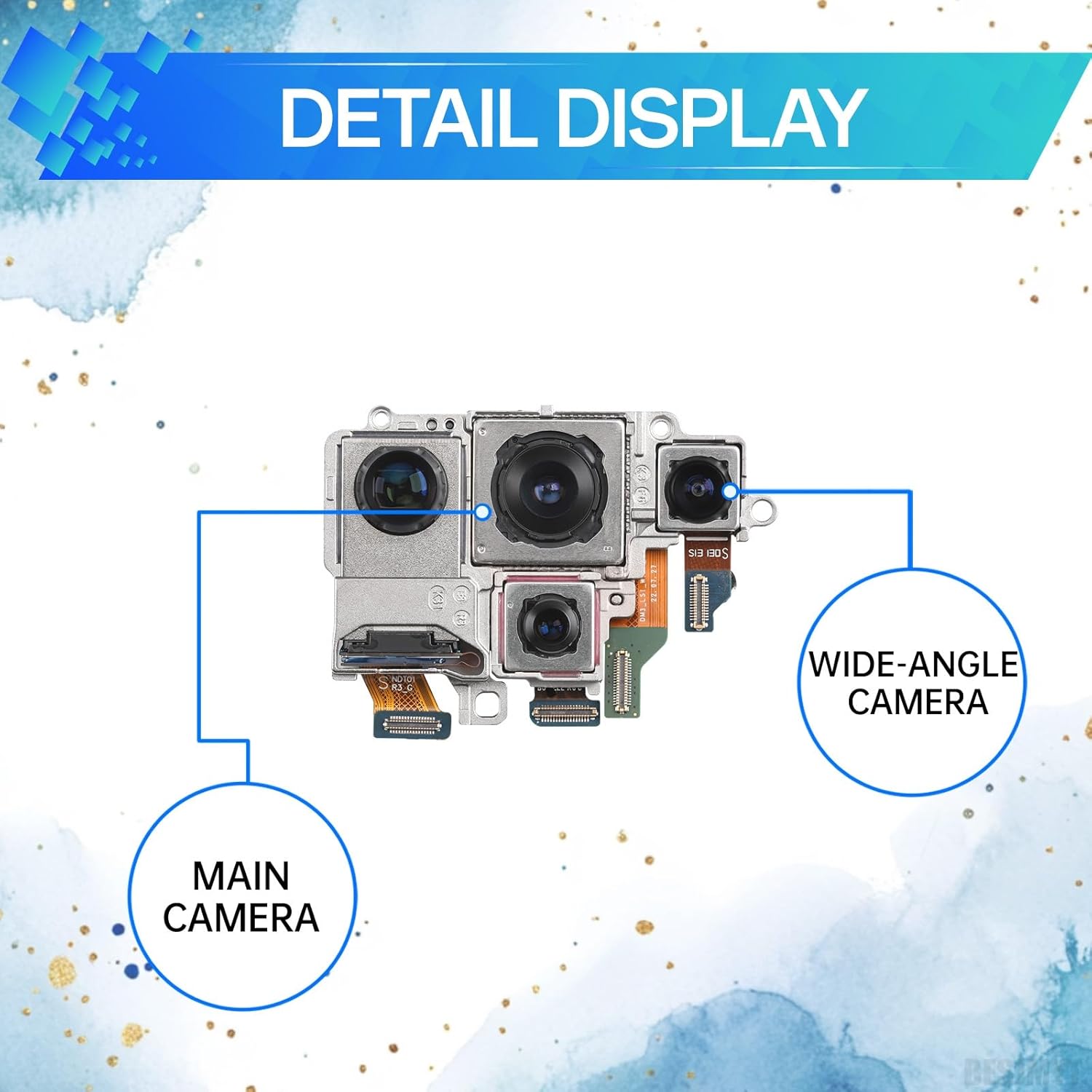 for Samsung Galaxy S24 Ultra Rear Main Camera Replacement Back Camera Module Part Repair for Samsung s24ultra SM-S928U SM-S928U1