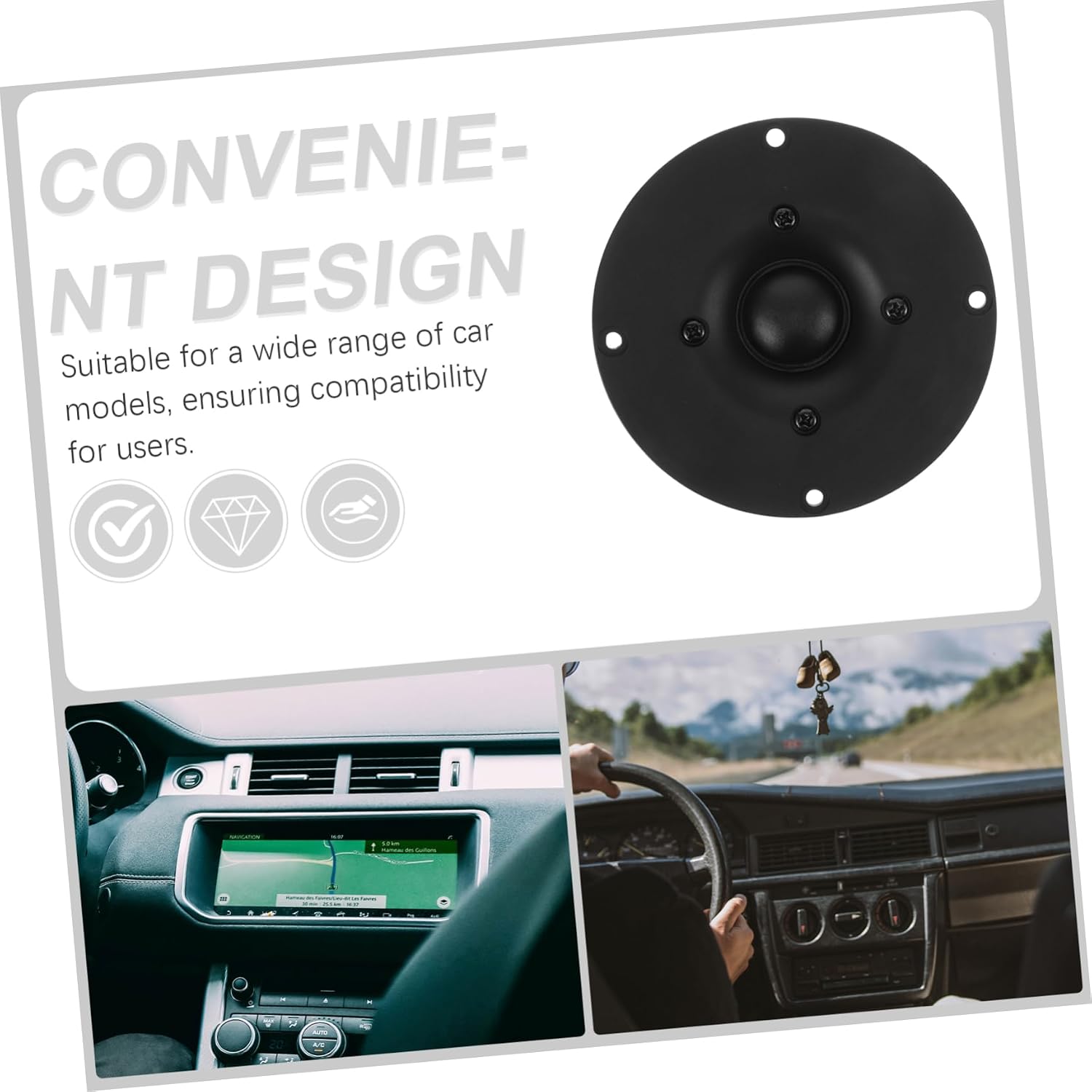 Car Speakers Dome Tweeter Full-Range Sound Door Speakers Audio Tweeter