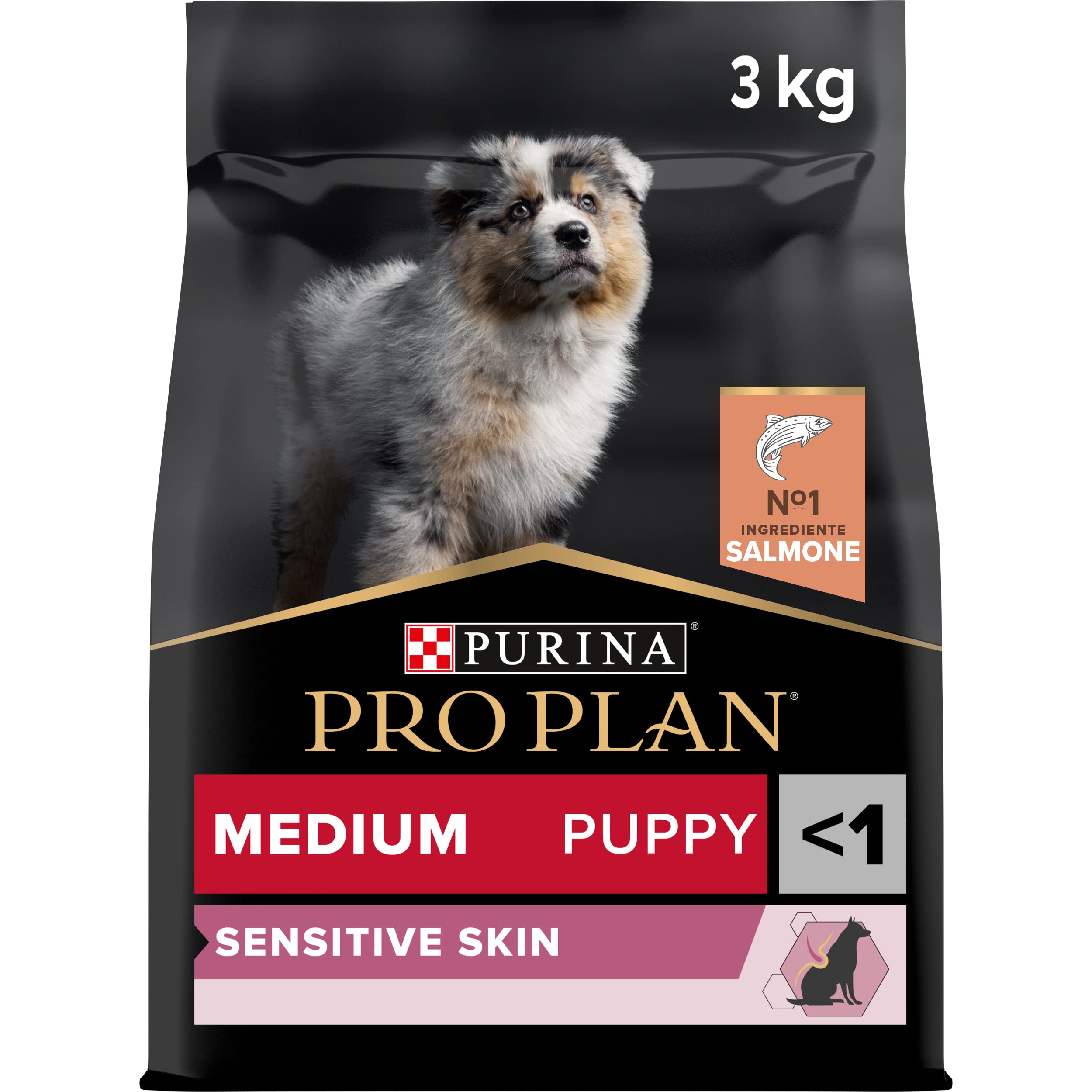 Purina Pro Plan Optiderma Medium Puppy Crocchette Cane Salmone 3 kg