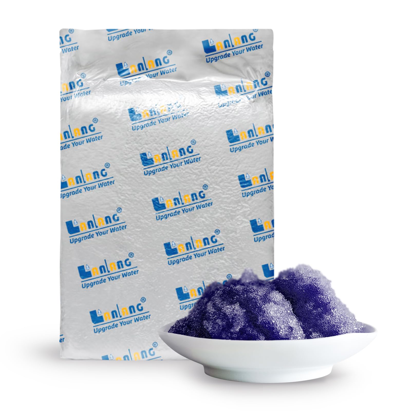 Filterelated Resina de lecho mixto de grado nuclear que cambia de color, adecuada para sistema de lavado de coches, filtros TDS, filtros de acuario, agua desionizada, reposición de material de filtro