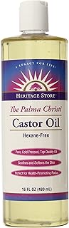 Heritage Products Castor Oil, The Palma Christi, 16 Fluid Ounces (480 ml) (Pack of 4)