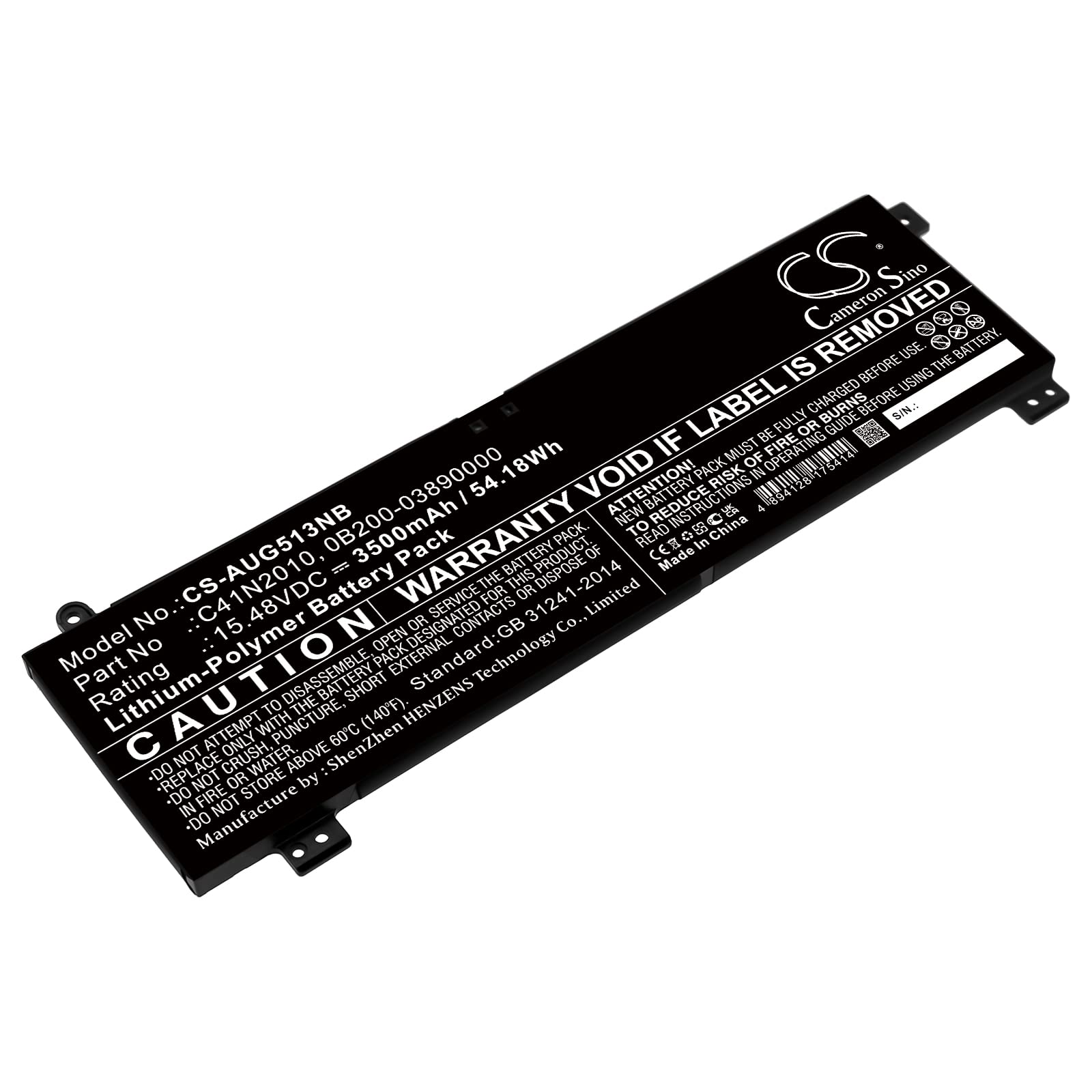 Replacement Battery Compatible for ROG Strix G15 G513QC-HN013T ROG Strix G15 G513IH-HN008T ROG Strix G15 G513IH-HN002 ROG Strix G15 G513QC-R535B6T (3500mAh/15.48V), 0B200-03890000 C41N2010 Battery