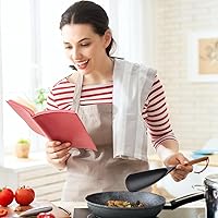 Vista 4 de Cuchara de espátula de silicona multifuncional, juego de utensilios de cocina de alta calidad para cocinar, hornear y servir, cucharón de silicona