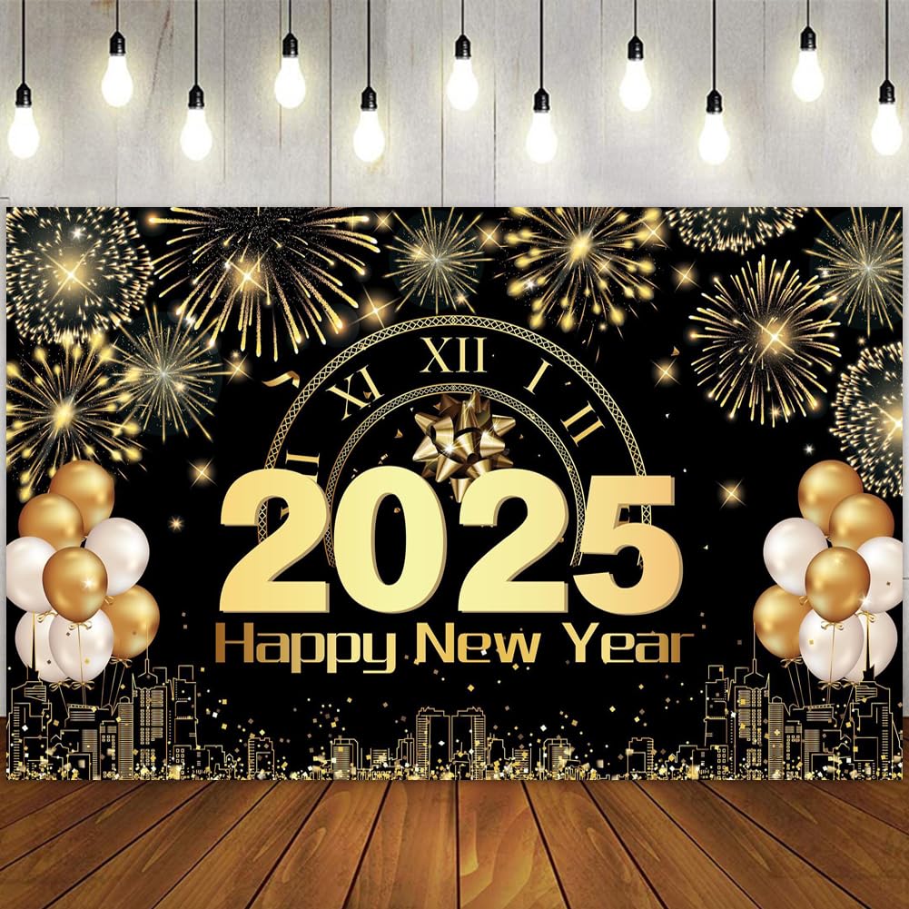 Happy New Year Banner 2026 New Year Decorations