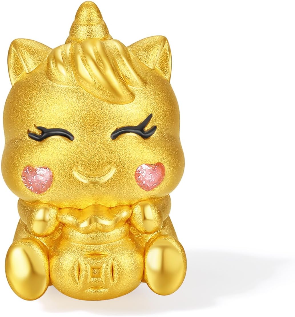 24K Solid Gold Horse Bracelets Real Gold Ingot Braided Bracelet Purple Zodiac Dainty Jewelry for Women Her Couple Daughter New Year Anniversary Birthday 6.3-8.7"(16+6cm) - Image 3