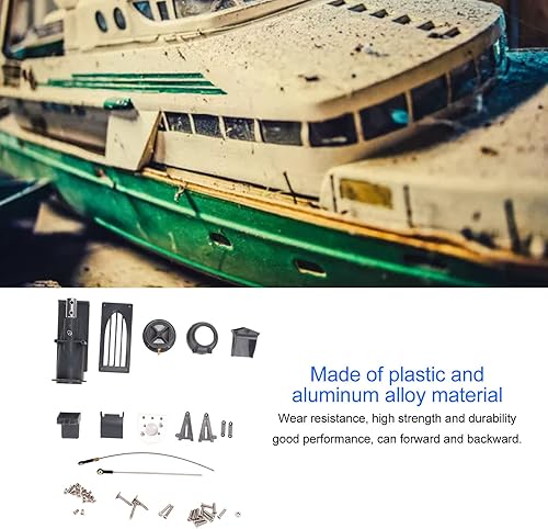 Miniatura 2 de Empujador de chorro de barco a control remoto, propulsor de 1.024 in, empujador de agua con control remoto para barco RC Jet Drive, accesorio de