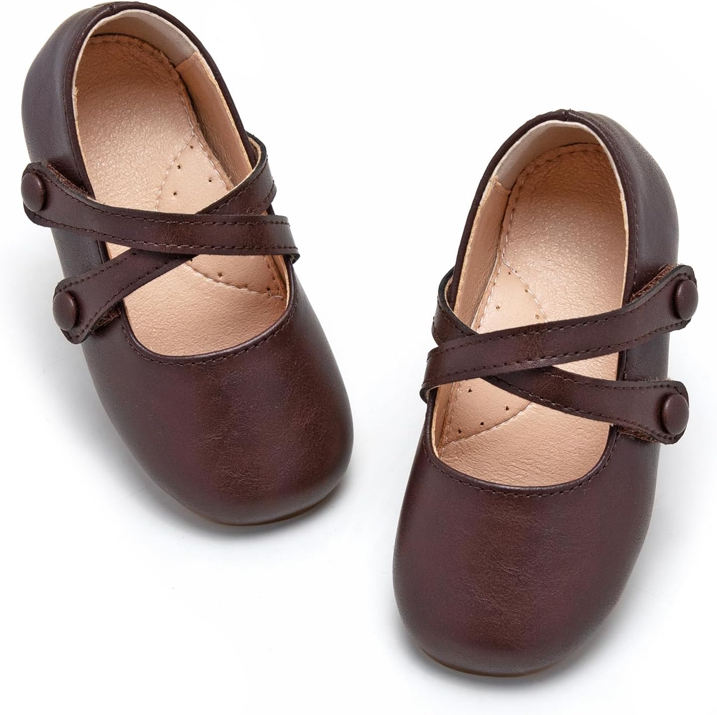 Flaryzone Toddler/Little Girls' Ballerina Flat Mary Jane Princess Dress Shoes - Wedding School Party